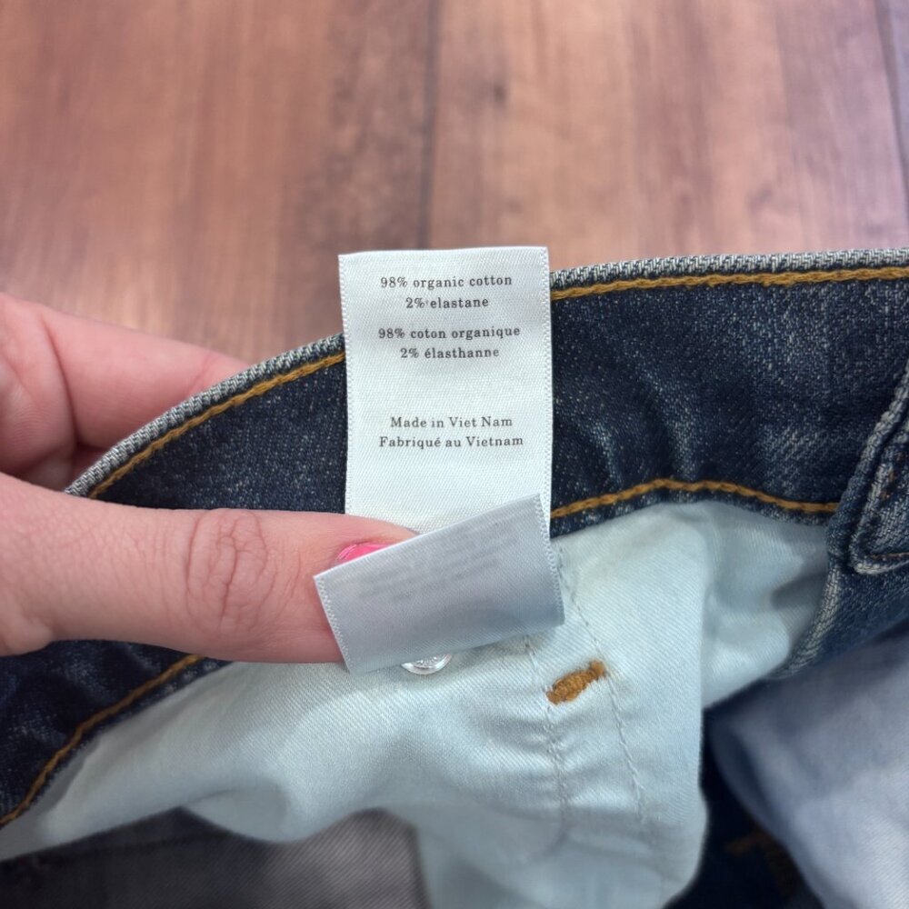 Everlane Jeans Womens 33L Blue The Way-High High Rise Straight Stretch Denim - Picture 7 of 12